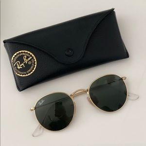 Ray an Round Metal Sunglasses